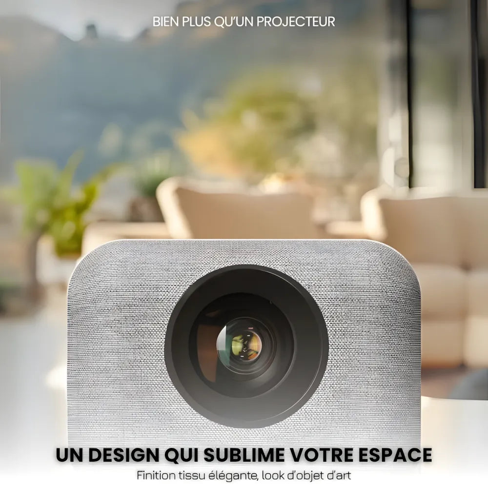 Projecteur Compact Android – HD 720p, Android 9.0, 300 ANSI Lumens, Auto Focus, Anti-Poussière, Jusqu'à 200 pouces