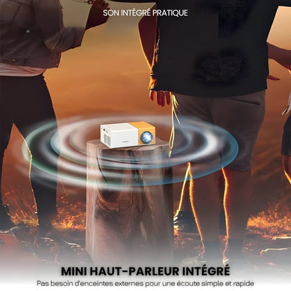 Mini Projecteur Nomade HD – Compact, Polyvalent, Simple et Efficace