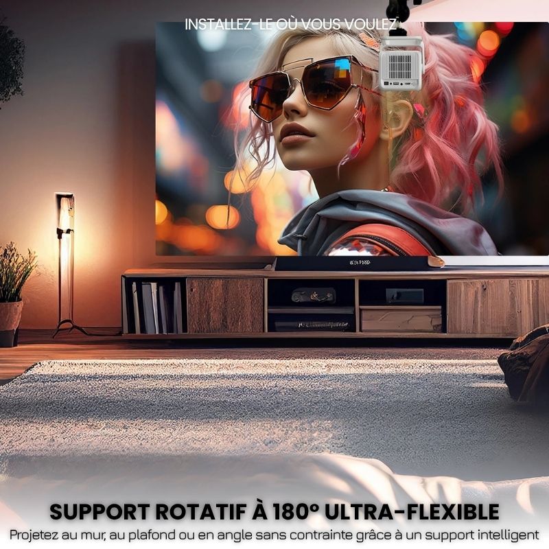 Projecteur 1080P Android 11 – Autofocus, WiFi 6 & BT 5.2 Full HD
