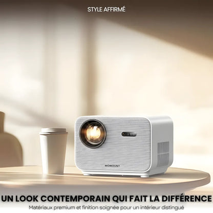 Projecteur Full HD Android – Autofocus, WiFi 6, Bluetooth 5.2, Streaming Sans Fil & Projection jusqu’à 300 pouces