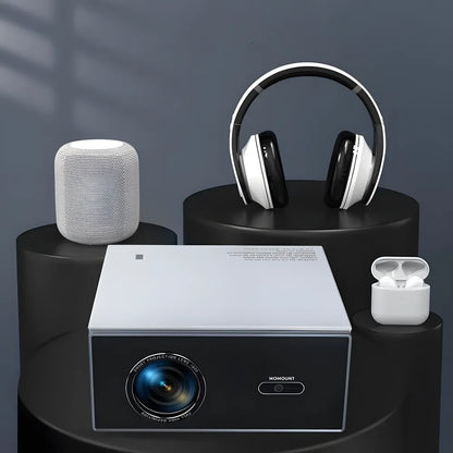 Projecteur Home Cinéma – Android 13, 1200 ANSI, 6D Auto Keystone, 4K Compatible, Wi-Fi 6, Bluetooth