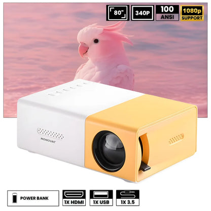 Mini Projecteur Nomade HD – Compact, Polyvalent, Simple et Efficace