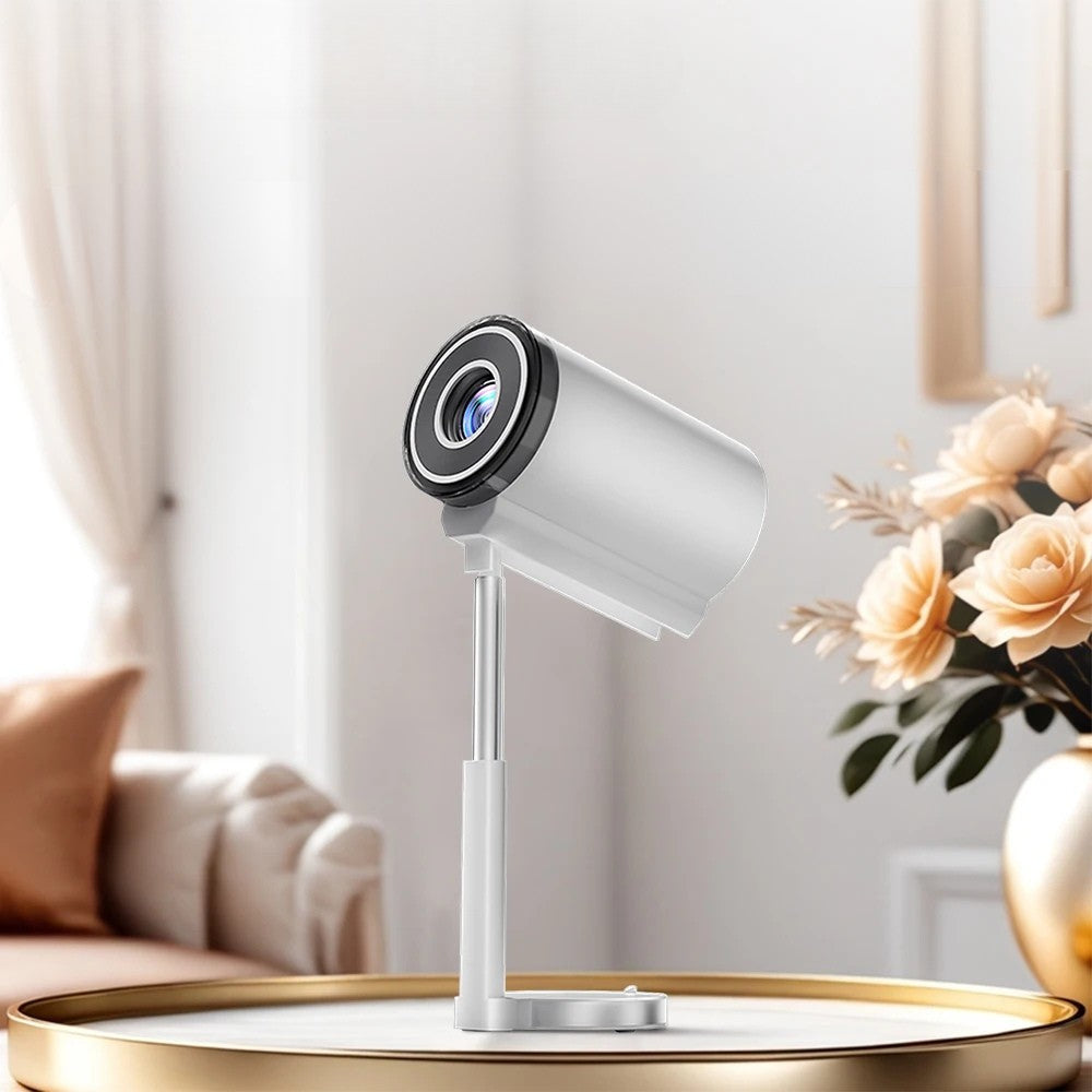 Mini Projecteur Portable Intelligent – Android 13, 500 ANSI Lumens, Wi-Fi 5G, Bluetooth 5.0, Rotation 90°, 150 pouces