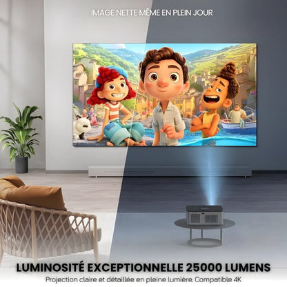 Projecteur Intelligent Full HD – 1100 ANSI Lumens, Android 9.0, Auto Focus, Wi-Fi 5G, Bluetooth 5.1