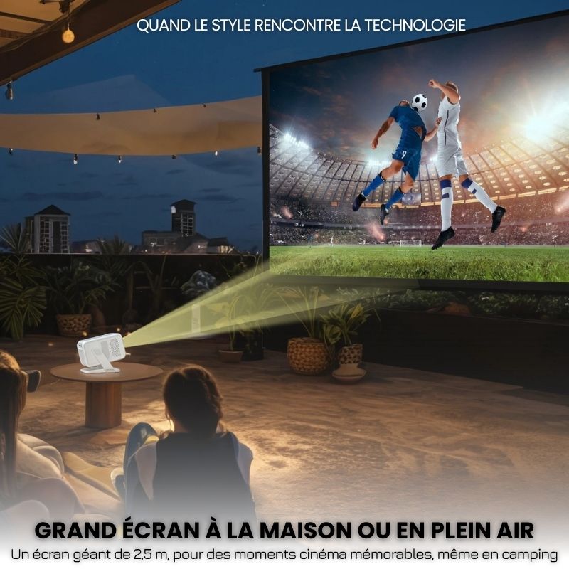 Projecteur 1080P Android 11 – Autofocus, WiFi 6 & BT 5.2 Full HD