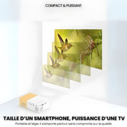 Mini Projecteur Nomade HD – Compact, Polyvalent, Simple et Efficace