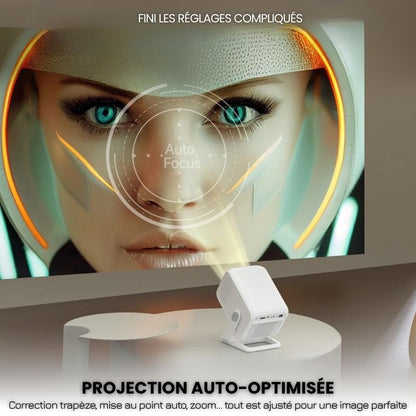 Projecteur 1080P Android 11 – Autofocus, WiFi 6 & BT 5.2 Full HD