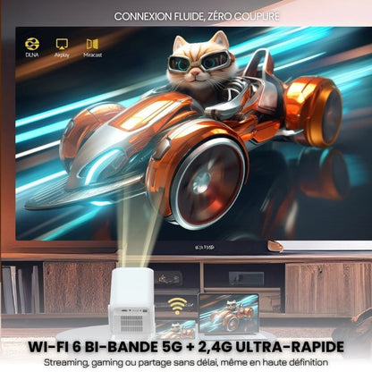 Projecteur 1080P Android 11 – Autofocus, WiFi 6 & BT 5.2 Full HD