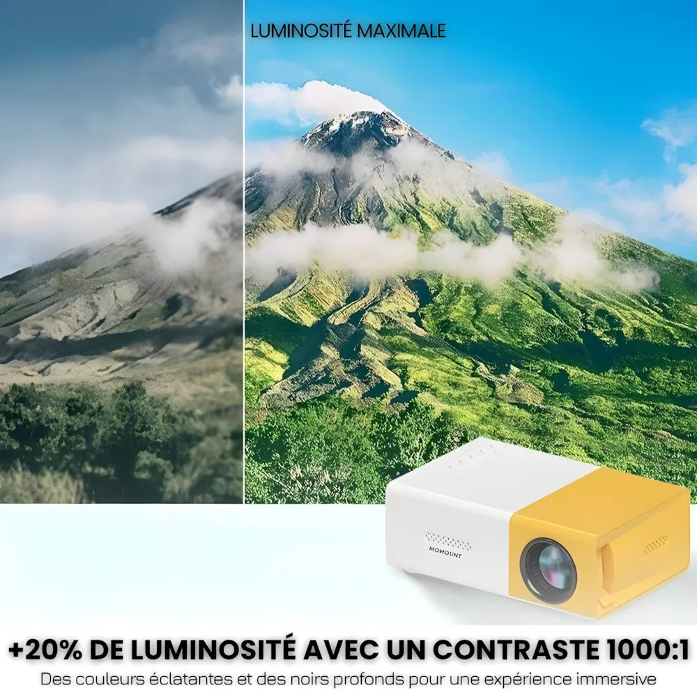 Mini Projecteur Nomade HD – Compact, Polyvalent, Simple et Efficace